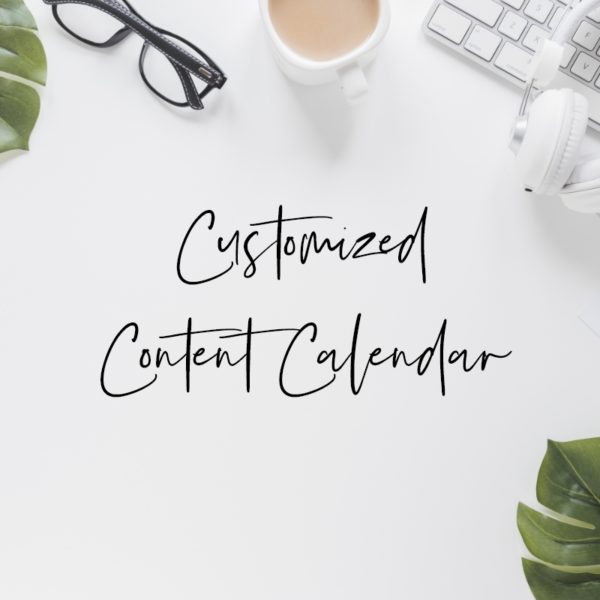 Customized Content Calendar
